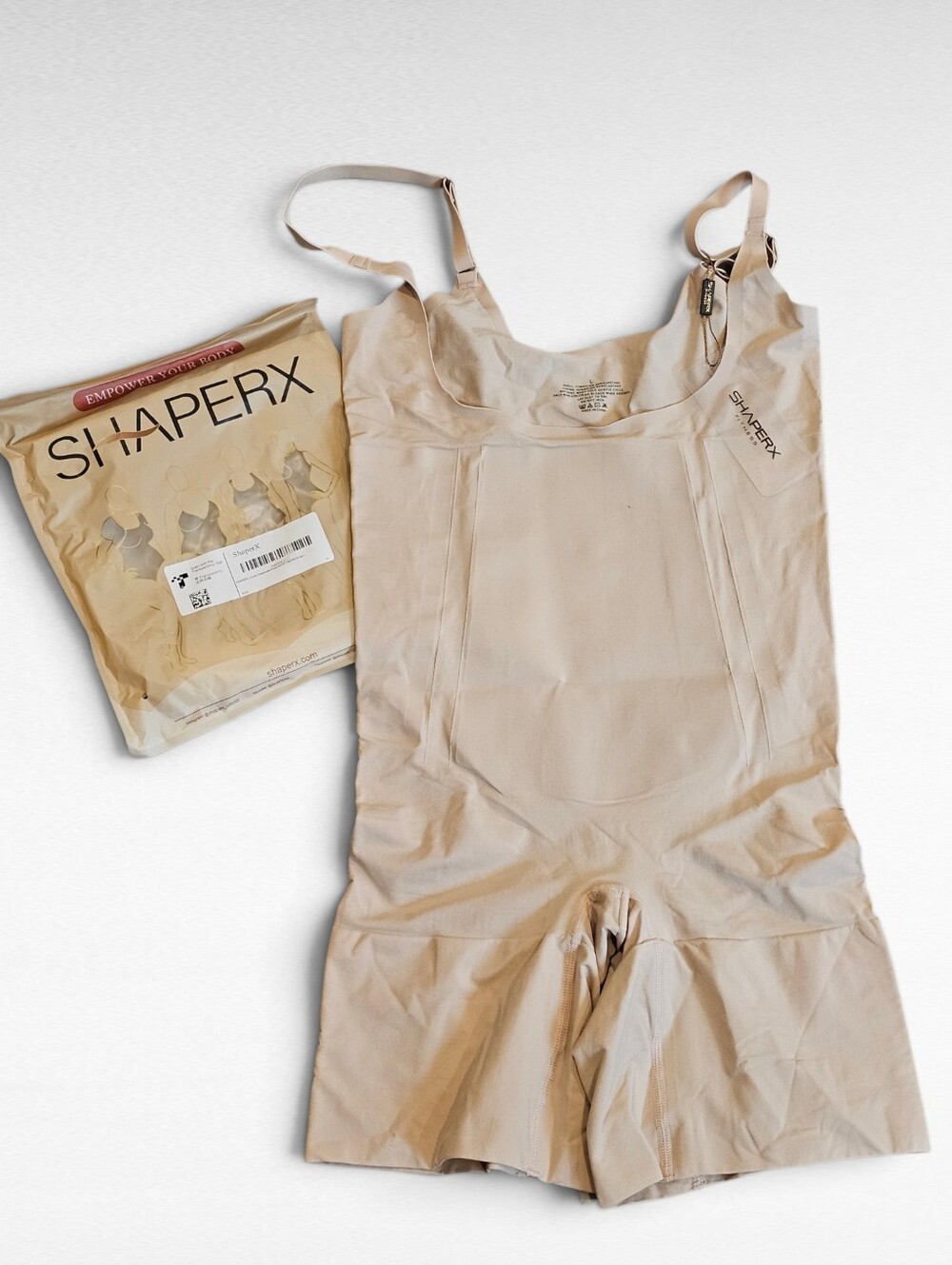 Shaperx Shapewear Beige Size Large